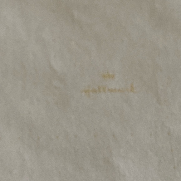 Vintage HALLMARK Gold Metallic Sheet (1) of Gift Wrap - Picture 5 of 11